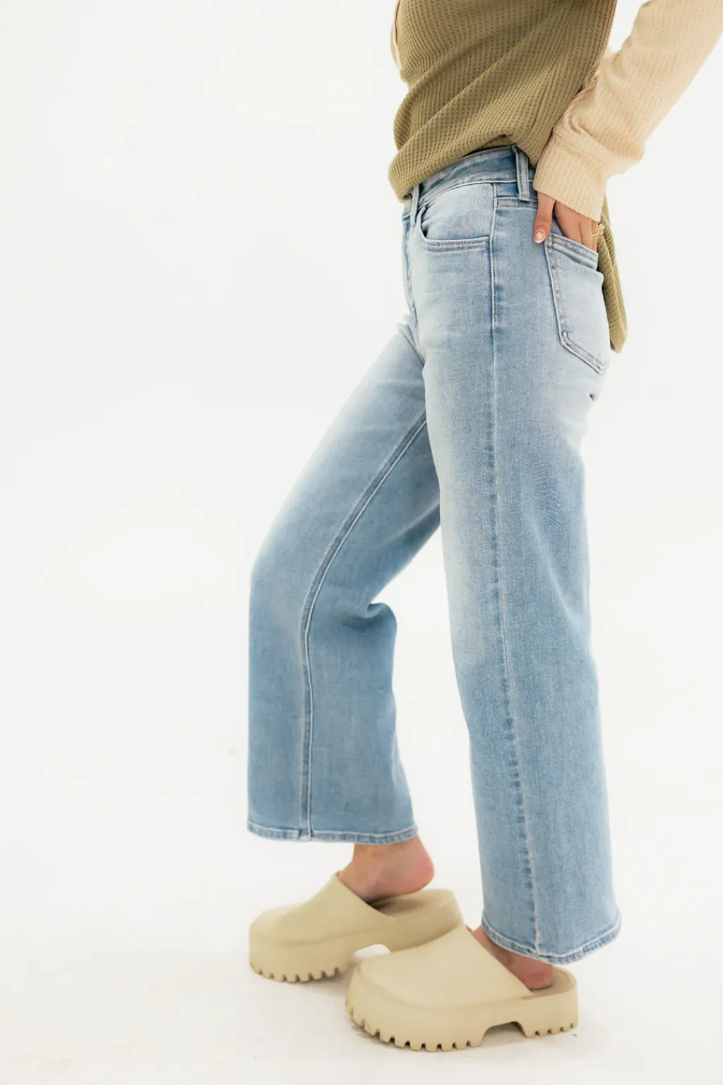 Just Panmaco Bottoms|Denim<Alissa Denim-Light