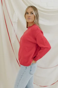 Dongguan Huoyoung Apparel Co Sweaters|Tops<All My Heart Sweater-Bright