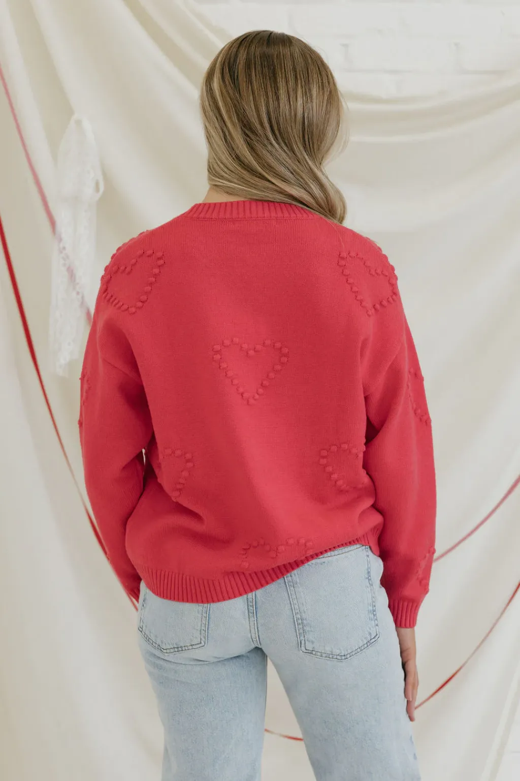 Dongguan Huoyoung Apparel Co Sweaters|Tops<All My Heart Sweater-Bright