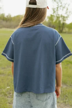 Dongguan Huoyoung Apparel Co Tops|Tops<Alyssa Top-Navy