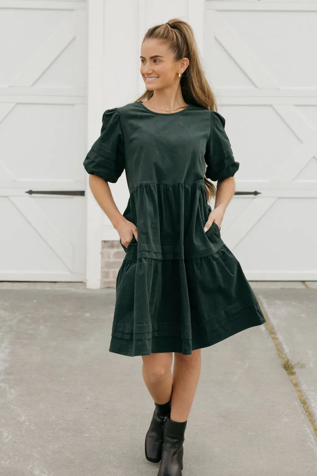 Dongguan Huoyoung Apparel Co Maternity Friendly|Dresses<Ames Dress-Forest