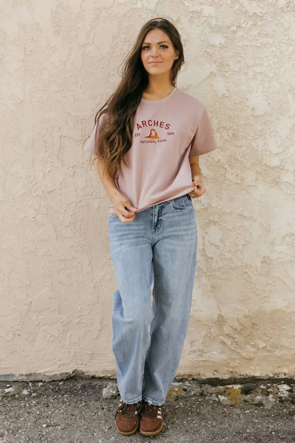 Dongguan Huoyoung Apparel Co National Parks|Tops<Arches Park Tee-Mocha