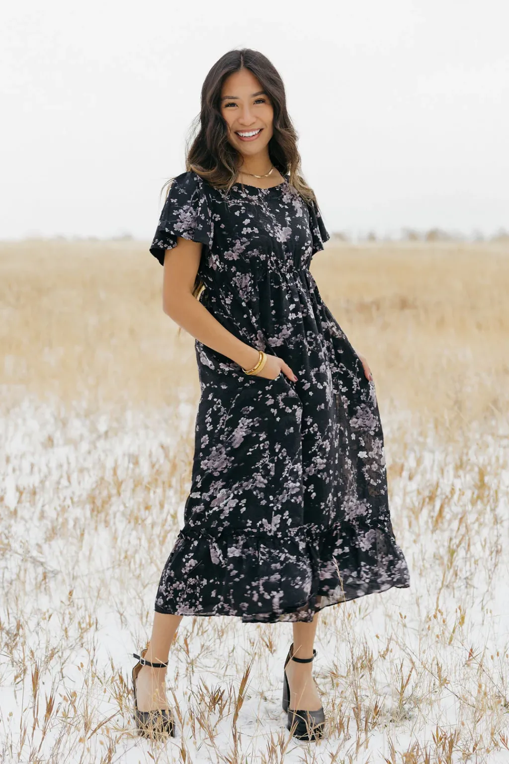 Dongguan Huoyoung Apparel Co Dresses|Maternity Friendly<Aria Dress- Floral