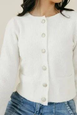Blu Pepper Cardigans<Beckham Cardigan-Ivory