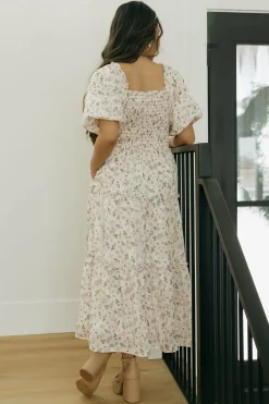 Dongguan Huoyoung Apparel Co Dresses|Maternity Friendly<Belle Dress-Apricot Floral