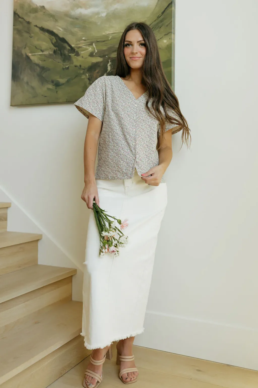 Dongguan Huoyoung Apparel Co Tops|Nursing Friendly<Beverly Top-Natural Floral
