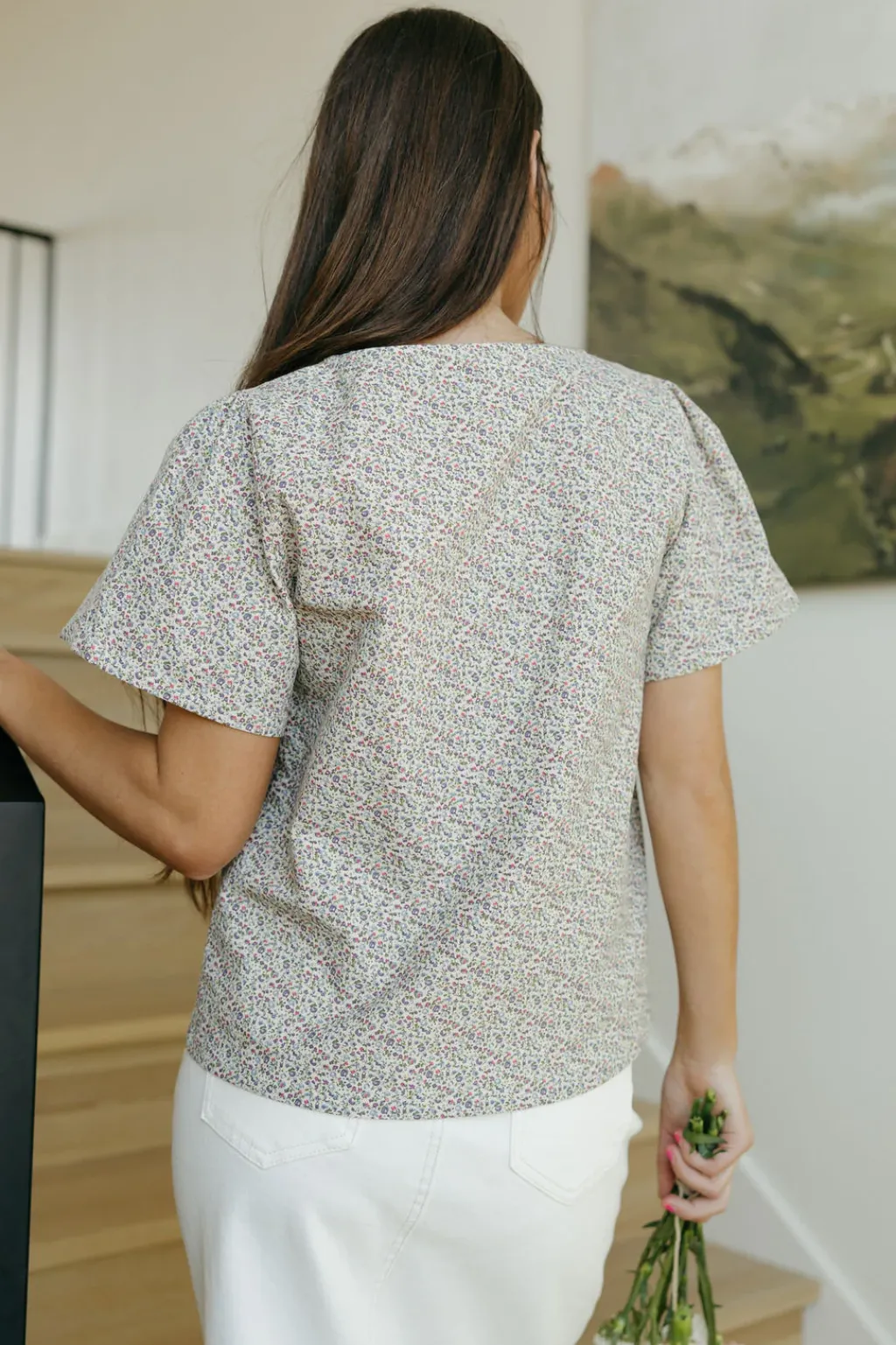 Dongguan Huoyoung Apparel Co Tops|Nursing Friendly<Beverly Top-Natural Floral