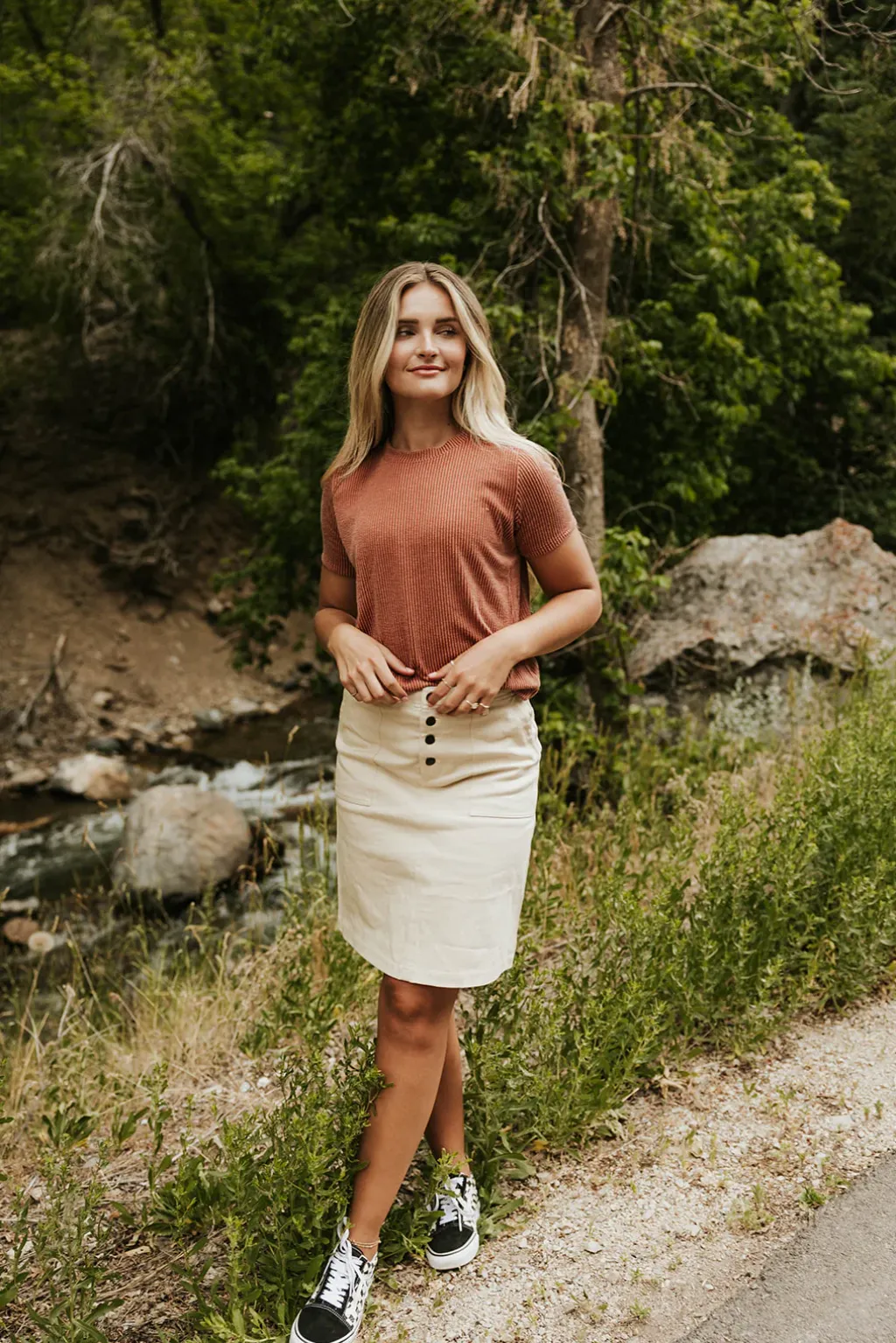 Tres Bien Tops|Tees<Boone Top-Hazelnut