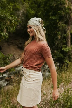 Tres Bien Tops|Tees<Boone Top-Hazelnut