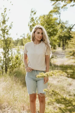 Tres Bien Maternity Friendly|Tops<Boone Top-Oatmeal