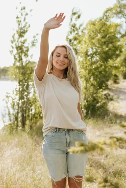 Tres Bien Maternity Friendly|Tops<Boone Top-Oatmeal