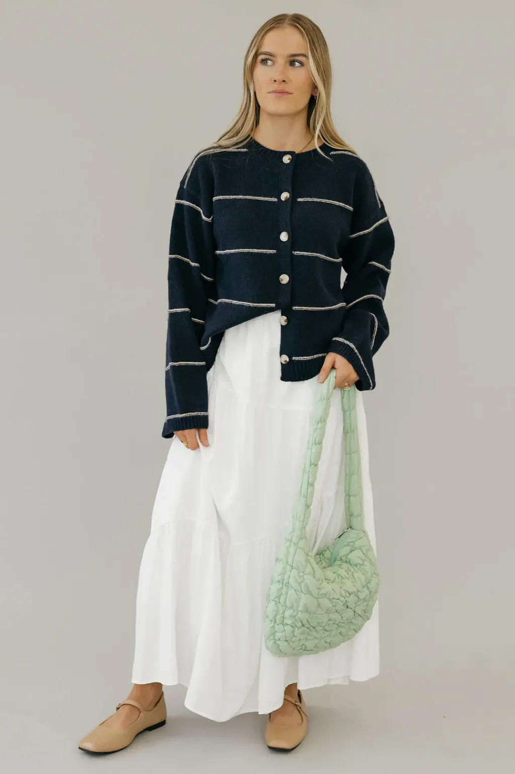 Buttermelon Cardigans|Sweaters<Brett Cardigan-Navy Multi