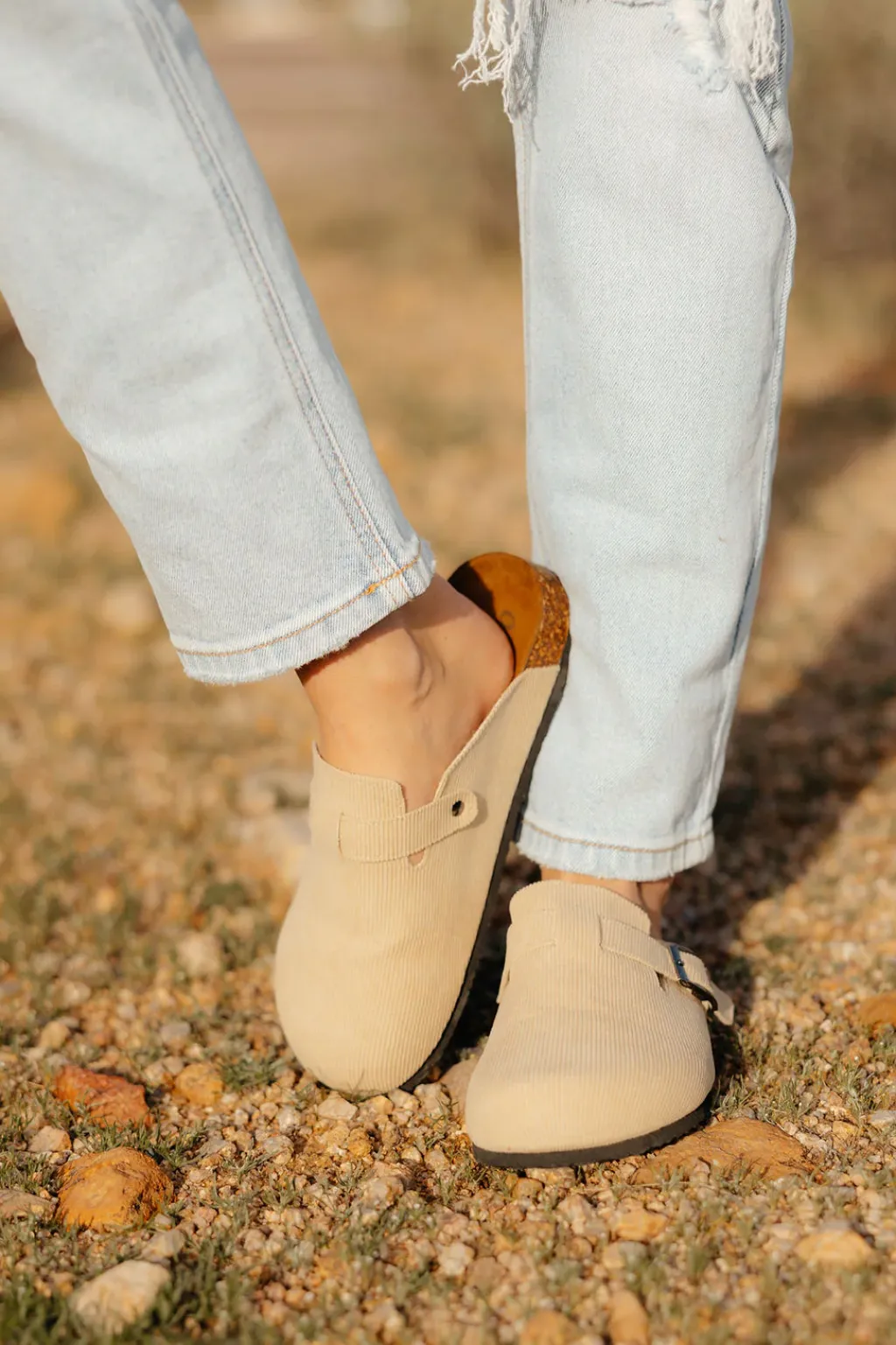 Olem Shoe Clogs|Flats<Bria Corduroy Clog-Taupe
