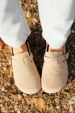 Olem Shoe Clogs|Flats<Bria Corduroy Clog-Taupe