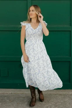 Mine and E&M Maternity Friendly|Midi Dresses<Briana Dress- Floral