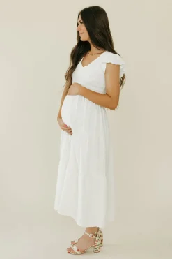 Blu Pepper Maternity Friendly|Wedding<Briana Dress-Ivory
