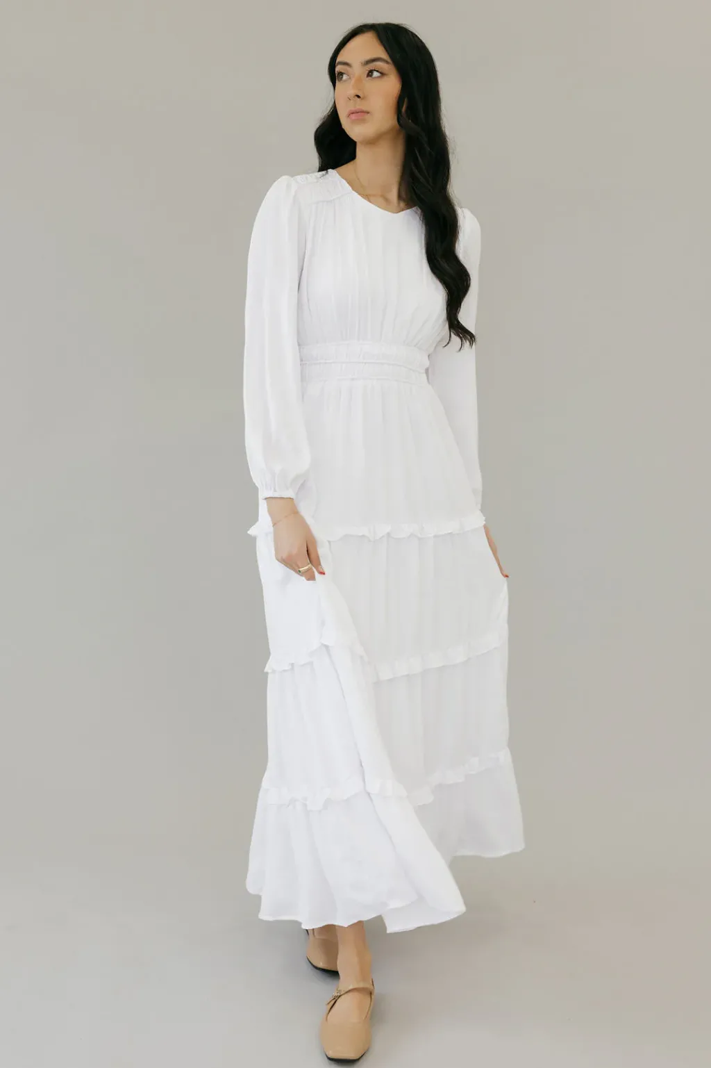 Tea N Rose White Collection|Wedding<Calabran Dress-