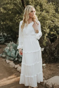 Tea N Rose White Collection|Wedding<Calabran Dress-