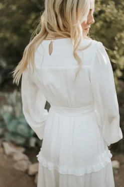 Tea N Rose White Collection|Wedding<Calabran Dress-