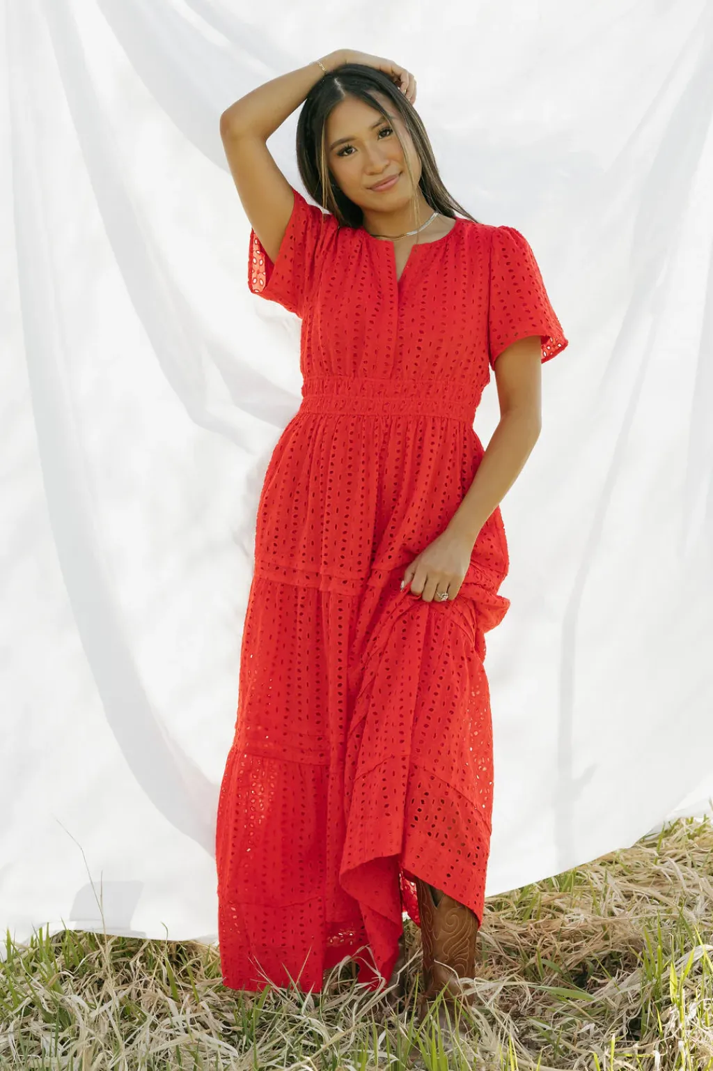 Dongguan Huoyoung Apparel Co Dresses|Maternity Friendly<Caribbean Dress- Eyelet