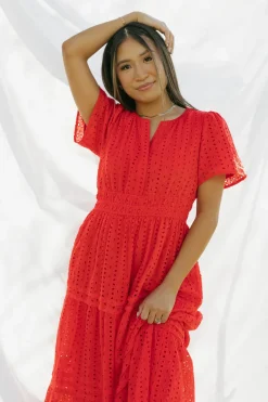 Dongguan Huoyoung Apparel Co Dresses|Maternity Friendly<Caribbean Dress- Eyelet