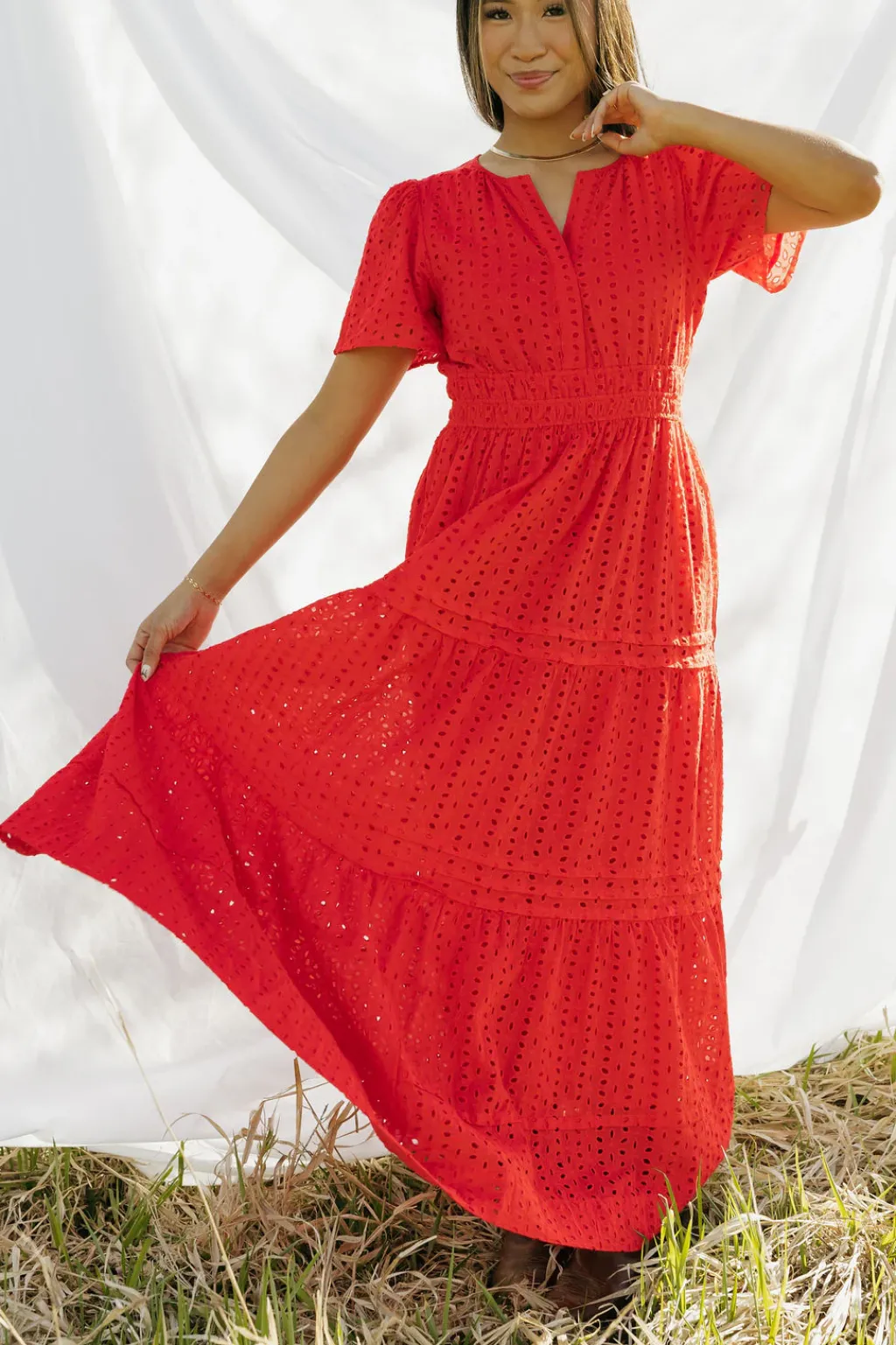 Dongguan Huoyoung Apparel Co Dresses|Maternity Friendly<Caribbean Dress- Eyelet