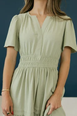 Dongguan Huoyoung Apparel Co Dresses|Maternity Friendly<Caribbean Dress-Sage