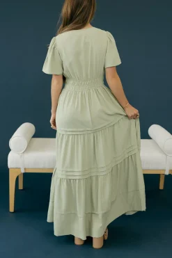 Dongguan Huoyoung Apparel Co Dresses|Maternity Friendly<Caribbean Dress-Sage