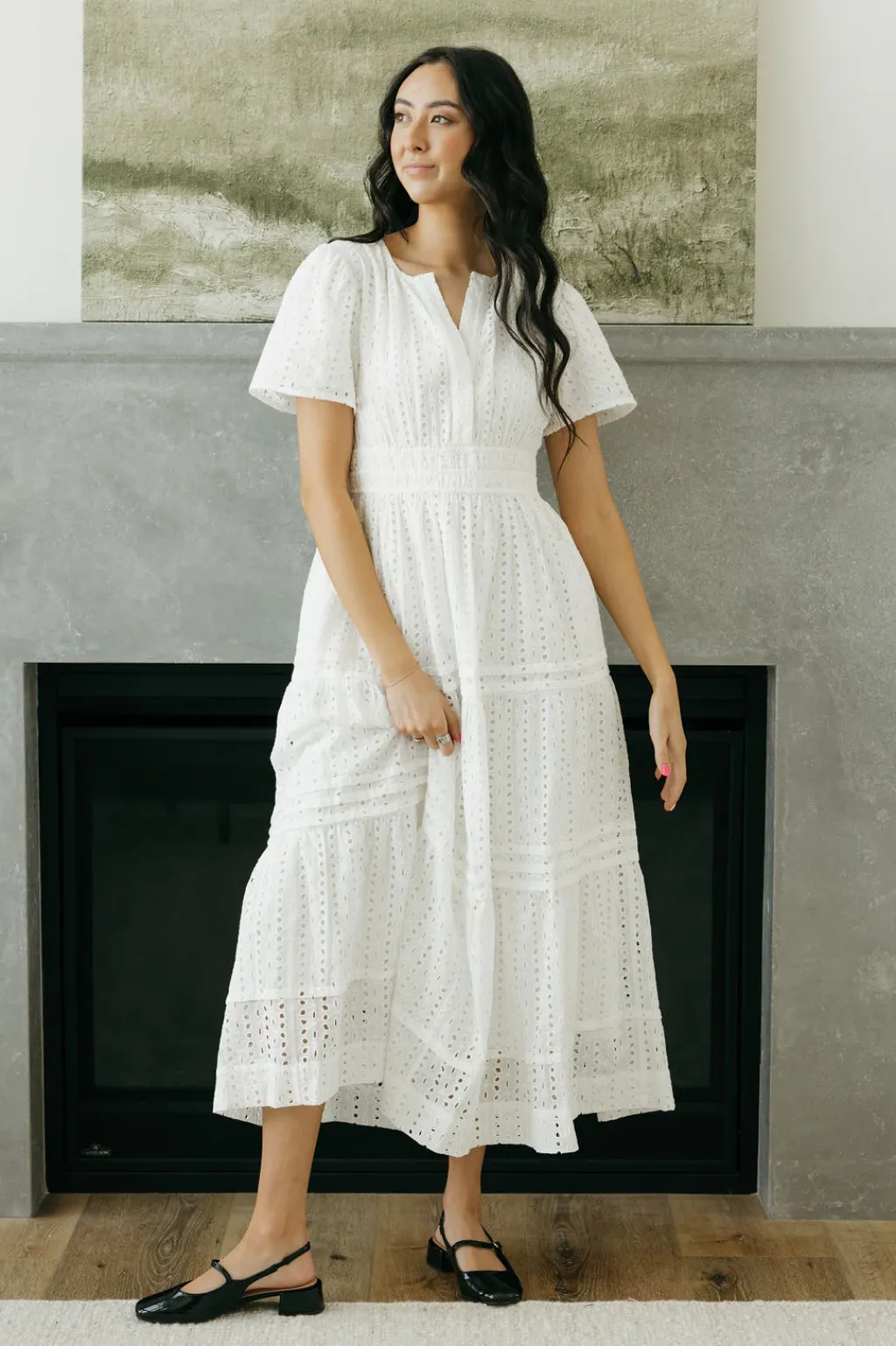 Dongguan Huoyoung Apparel Co Dresses|Maternity Friendly<Caribbean Dress- Eyelet