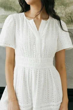 Dongguan Huoyoung Apparel Co Dresses|Maternity Friendly<Caribbean Dress- Eyelet