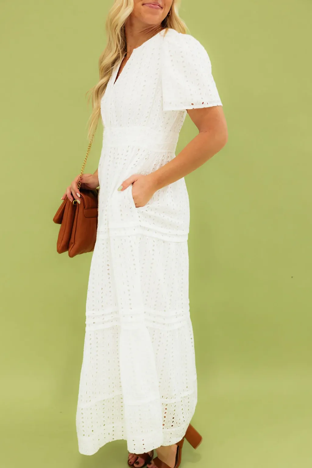 Dongguan Huoyoung Apparel Co Dresses|Maternity Friendly<Caribbean Dress- Eyelet
