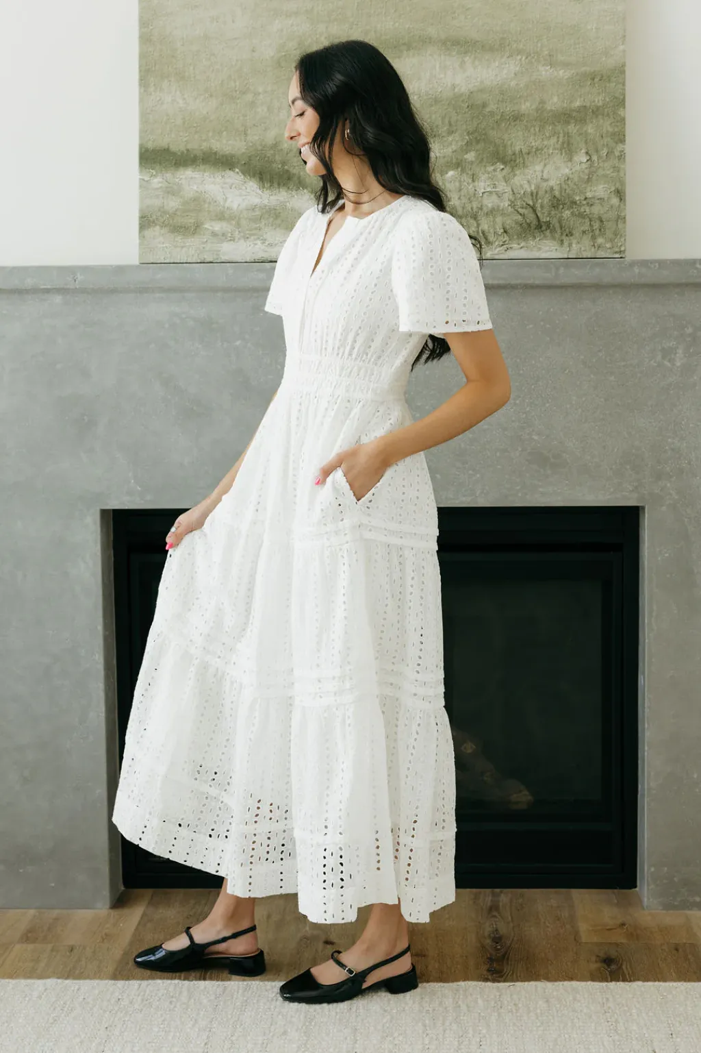 Dongguan Huoyoung Apparel Co Dresses|Maternity Friendly<Caribbean Dress- Eyelet
