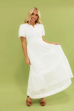 Dongguan Huoyoung Apparel Co Dresses|Maternity Friendly<Caribbean Dress- Eyelet