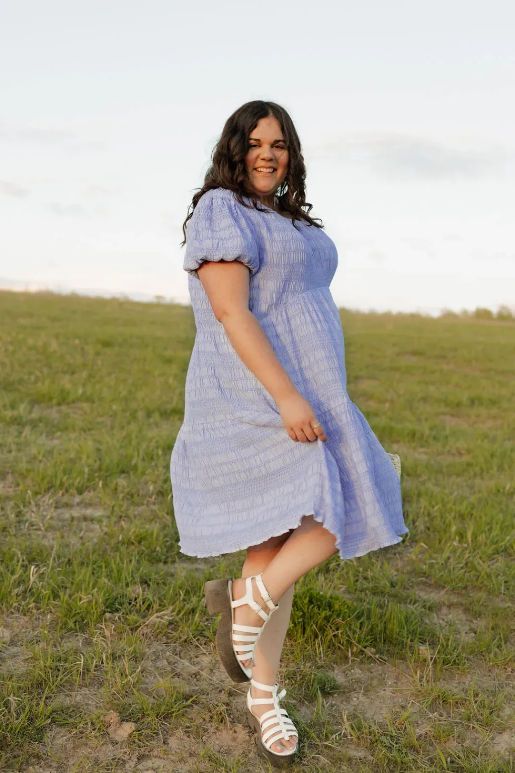 Dongguan Huoyoung Apparel Co Dresses|Midi Dresses<Carlie Dress-Cornflower Blue