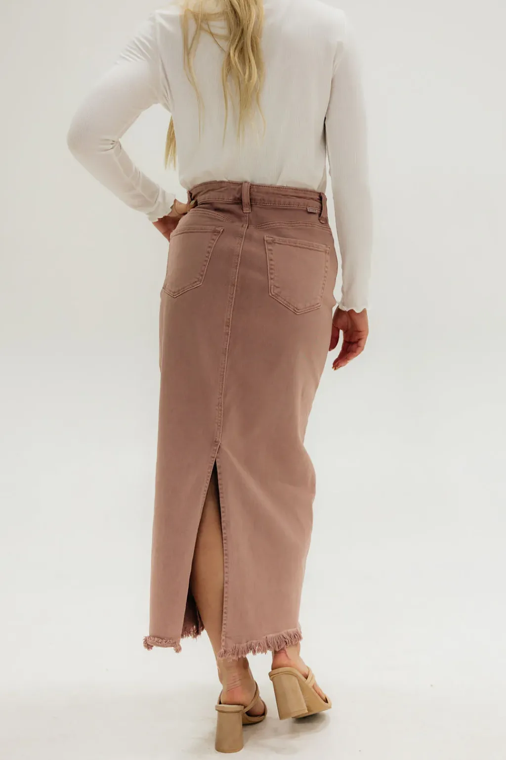 Risen Bottoms|Skirts<Carsen Denim Skirt-Mauve