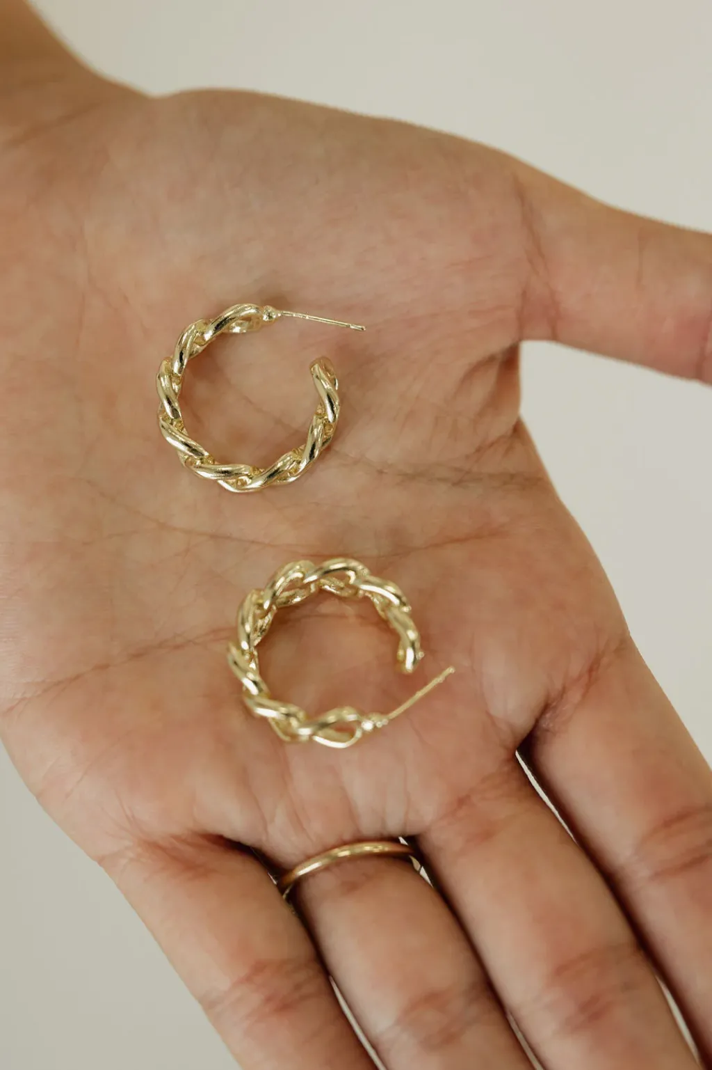 Ali Express Earrings<Chain Link Hoop Earrings