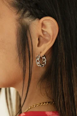 Ali Express Earrings<Chain Link Hoop Earrings