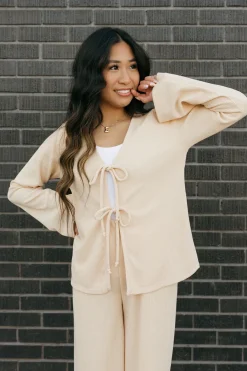 If she loves Maternity Friendly|Nursing Friendly<Charlize Cardigan-Taupe