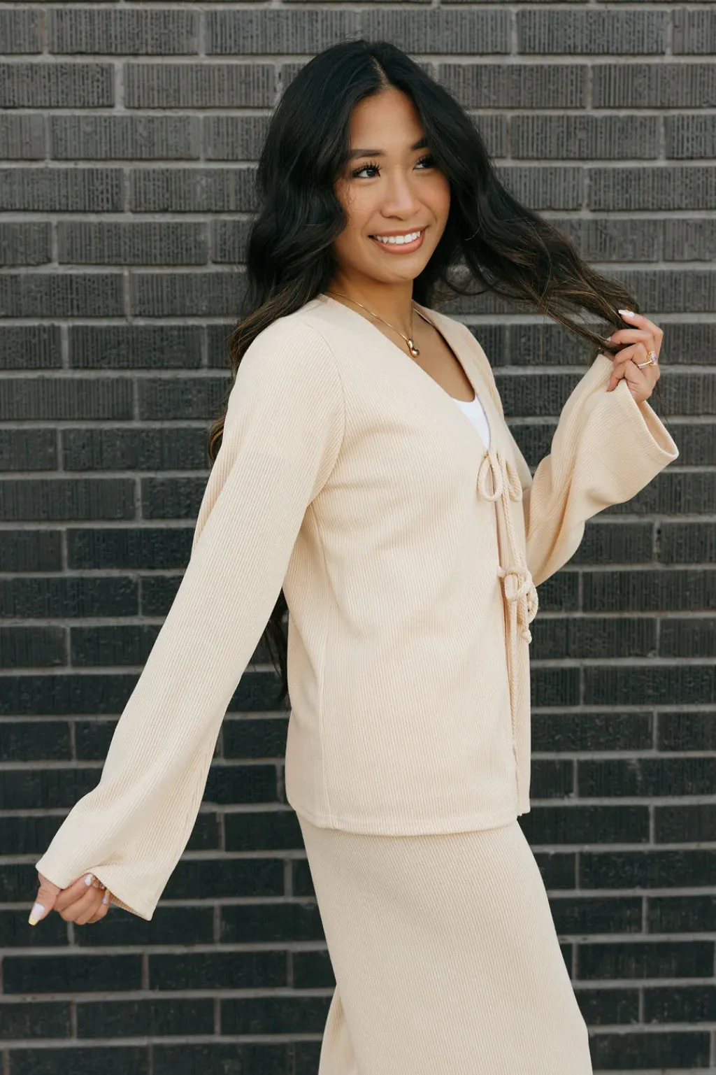 If she loves Maternity Friendly|Nursing Friendly<Charlize Cardigan-Taupe