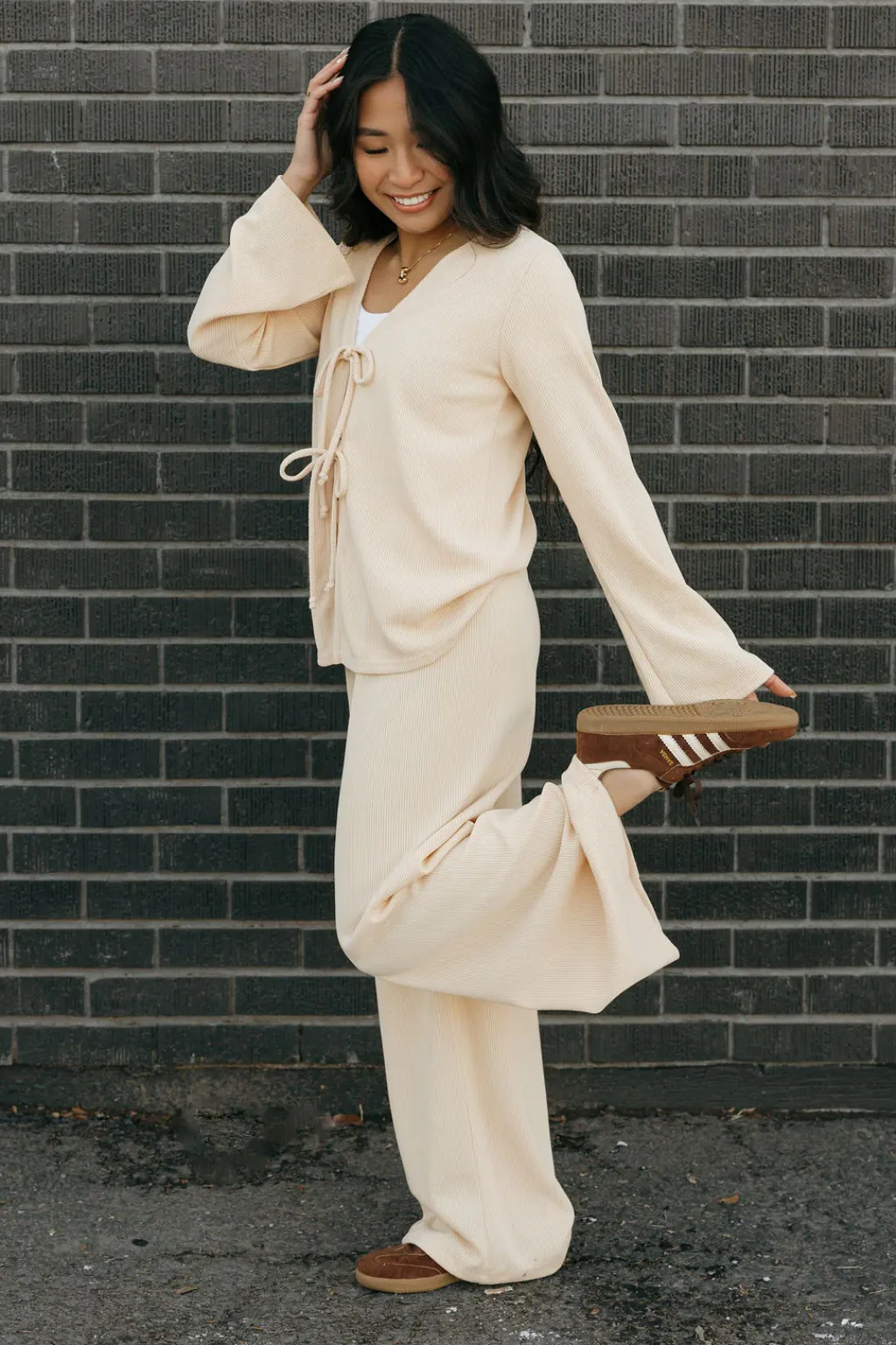 If she loves Maternity Friendly<Charlize Pants-Taupe