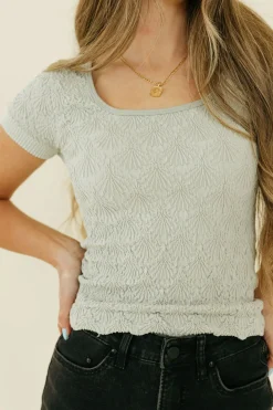 Hem & Thread Tees<Chelsey Top-Sage