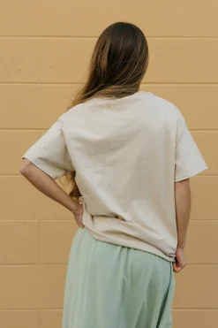 Blume + Co Maternity Friendly|Tees<Cherry Stamps Tee-Sand