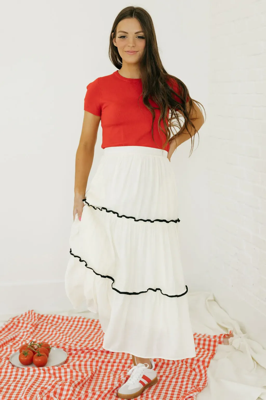 Polagram Bottoms|Skirts<Cierra Skirt-Ivory