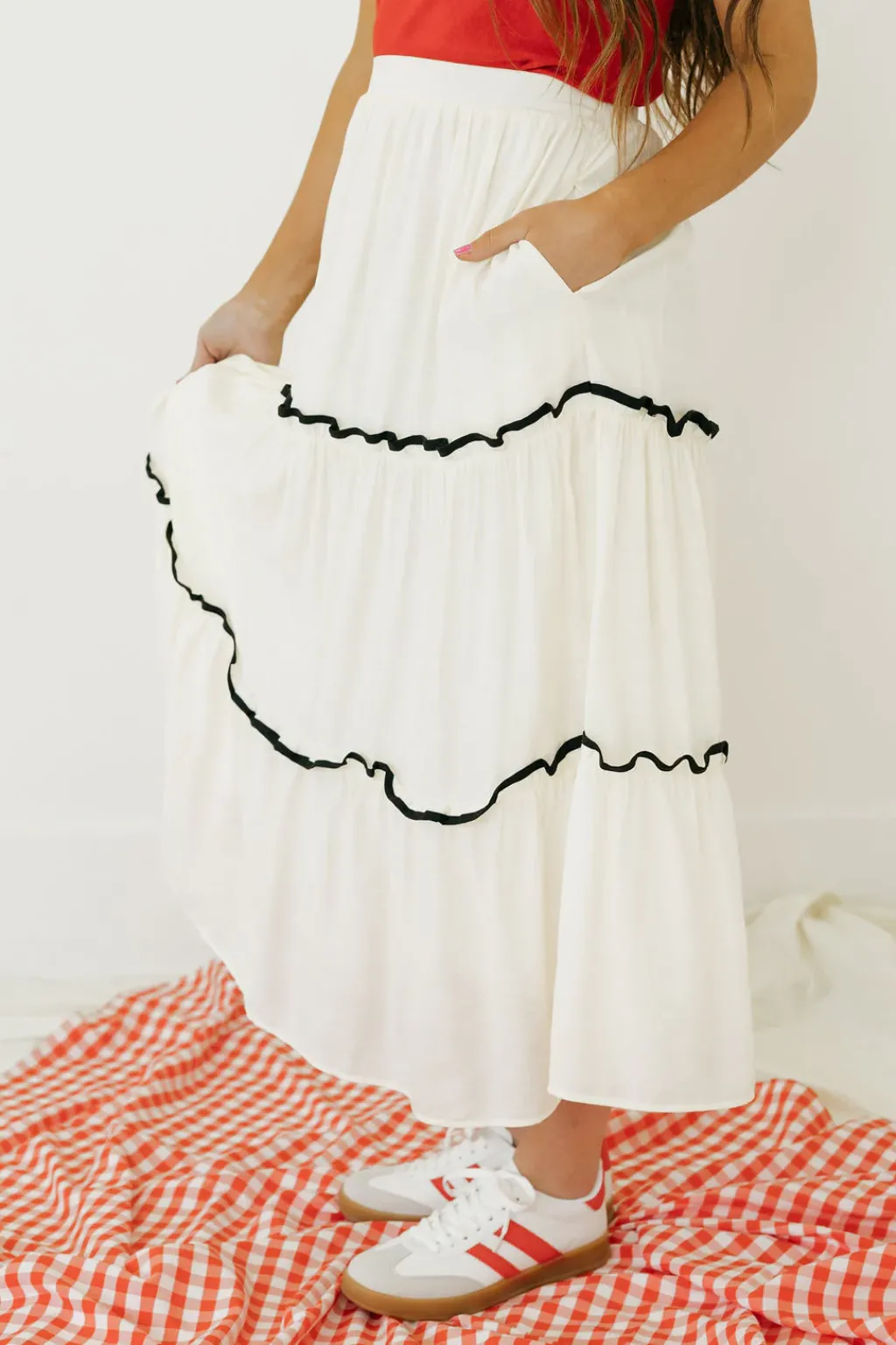 Polagram Bottoms|Skirts<Cierra Skirt-Ivory