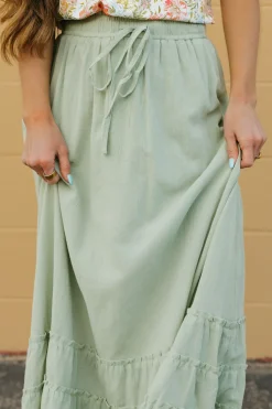 Camellia Skirts|Tees<Clover Skirt-Sage