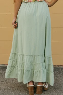 Camellia Skirts|Tees<Clover Skirt-Sage