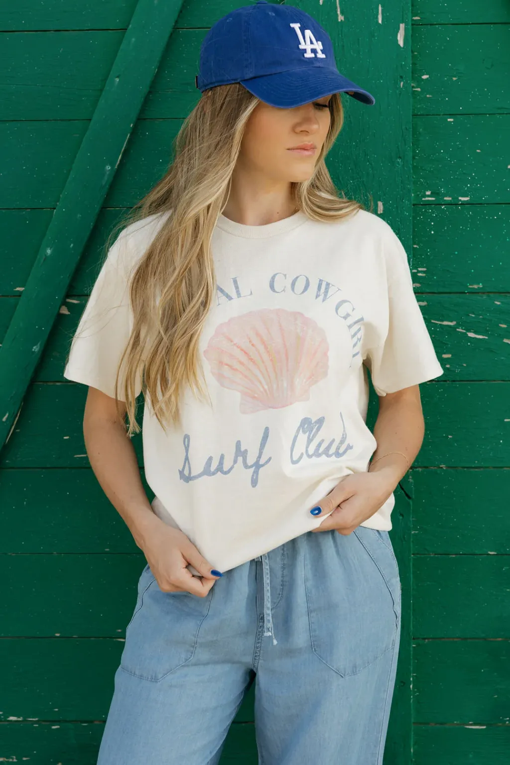 WKNDER Maternity Friendly|Tees<Coastal Cowgirl Tee-Ivory