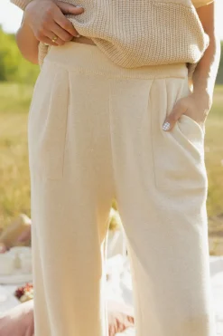 Tea N Rose Bottoms|Pants<Cole Pants-Ivory