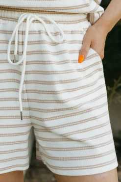 Polagram Bottoms|Shorts<Corrie Shorts-Ivory/Taupe