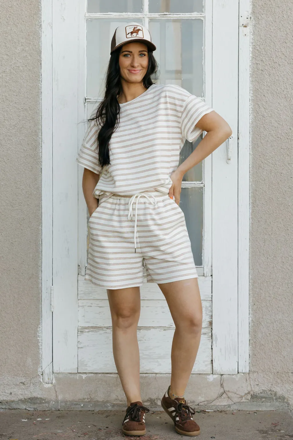Polagram Maternity Friendly|Tops<Corrie Top-Ivory/Taupe